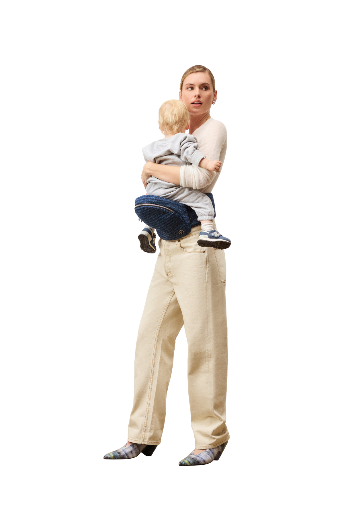 The Brio Belt Toddler Carrier - Blue Denim