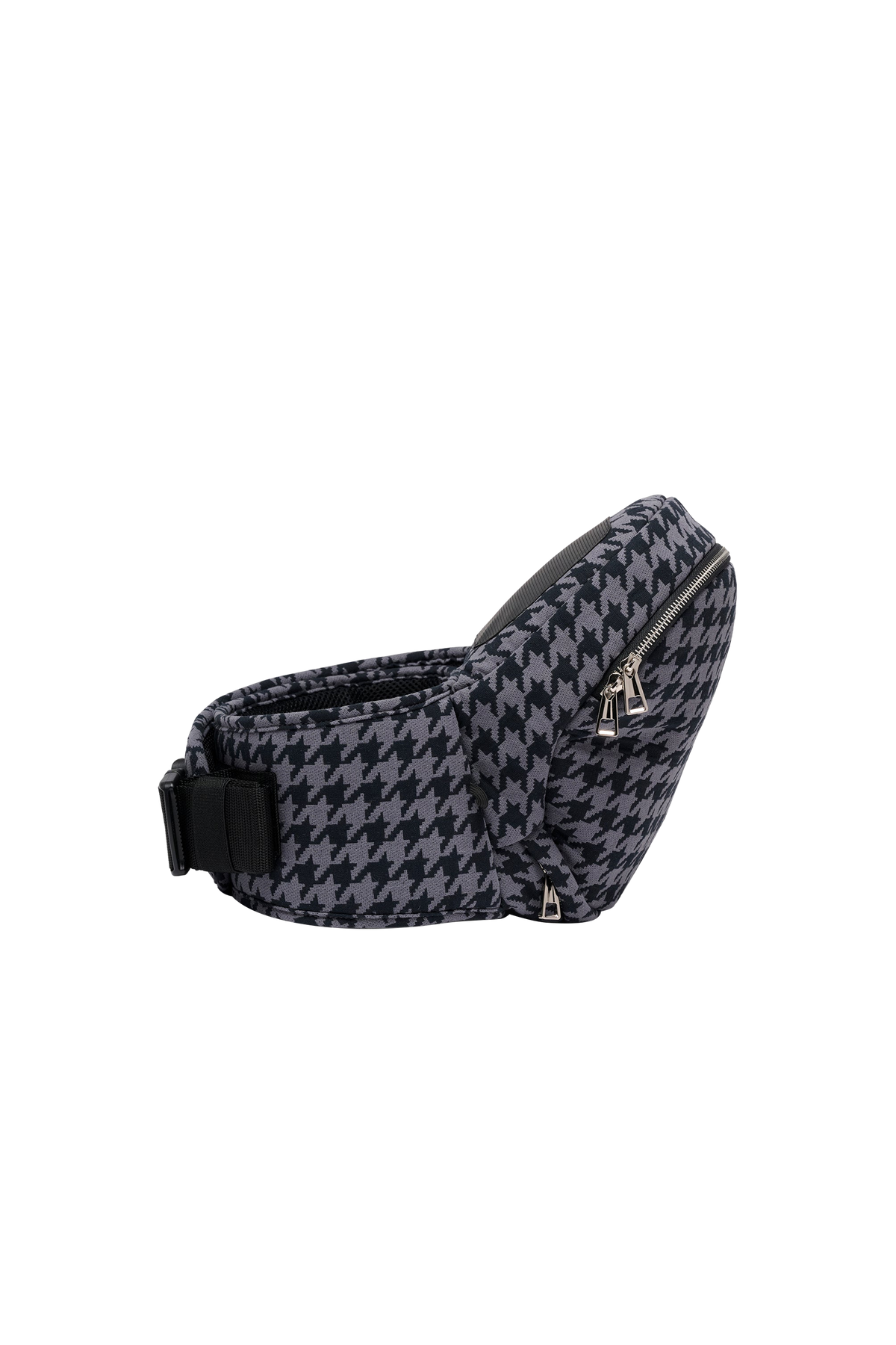 The Brio Belt Toddler Carrier - Onyx Houndstooth