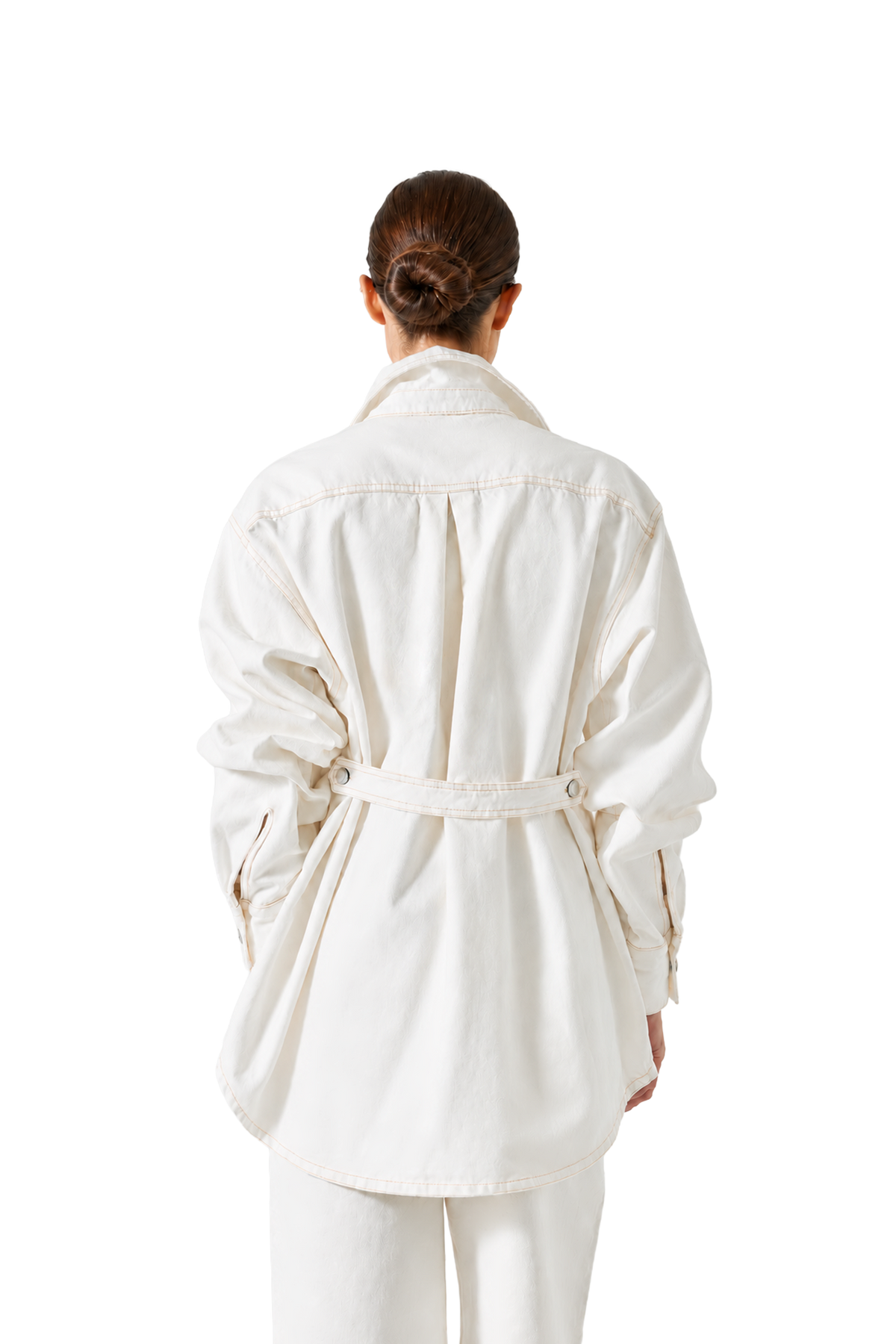 Xander Denim Shirt - White
