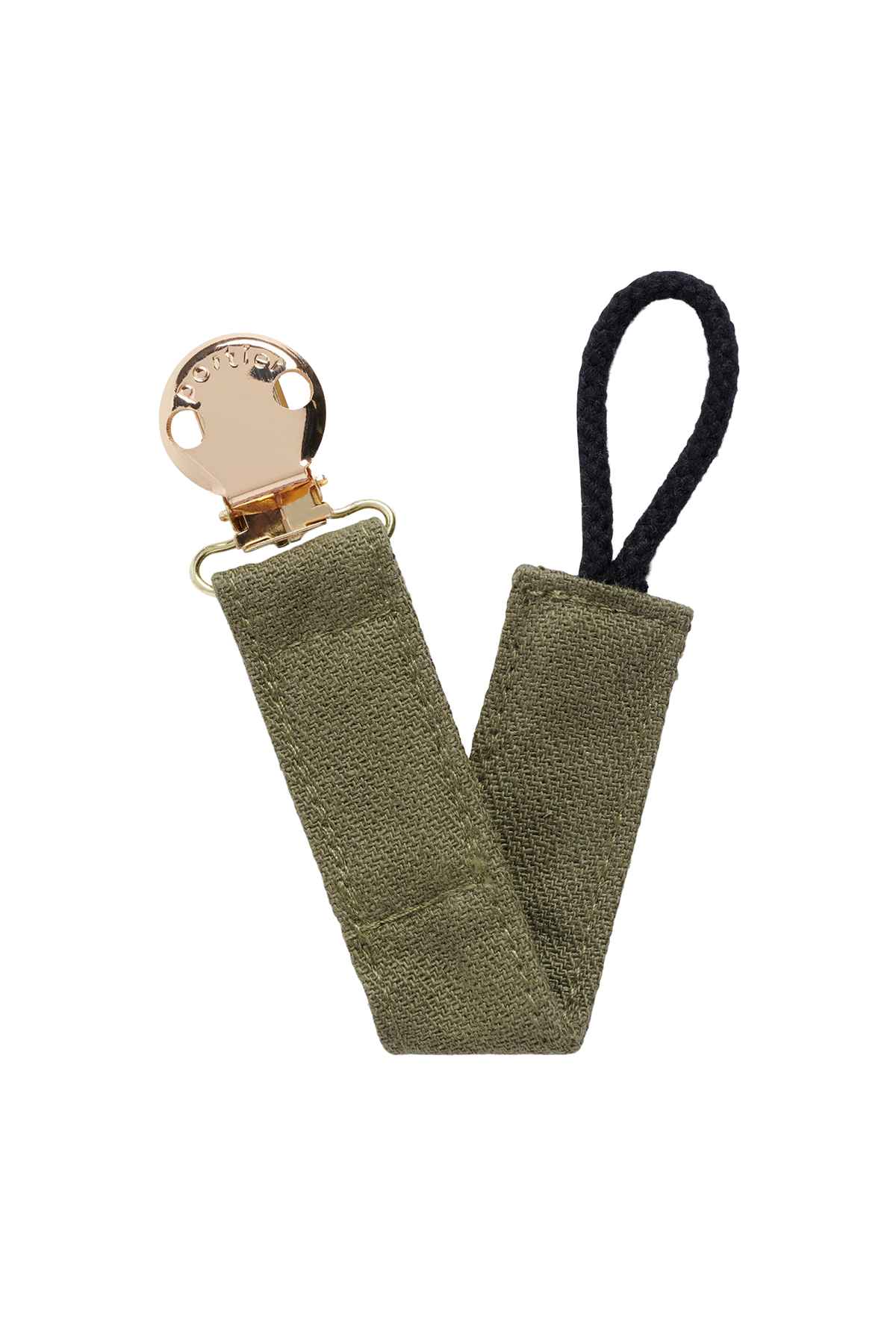 Petite Pacifier Clip - Olive