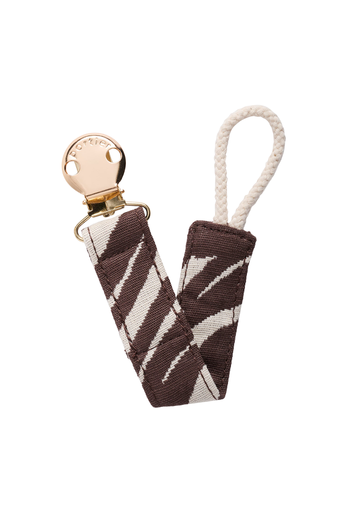 Petite Pacifier Clip - Zebra
