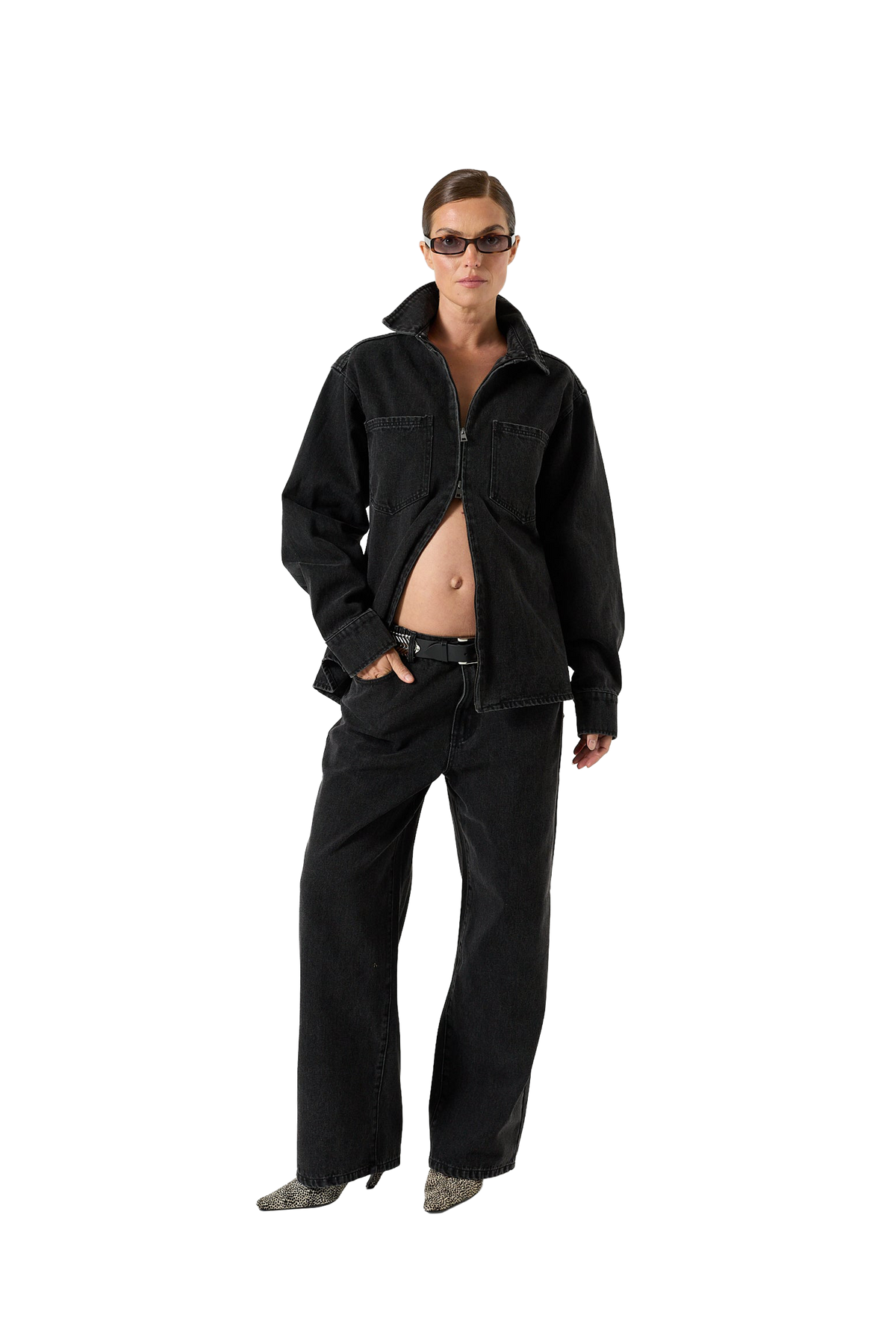 Xander Denim Shirt - Black