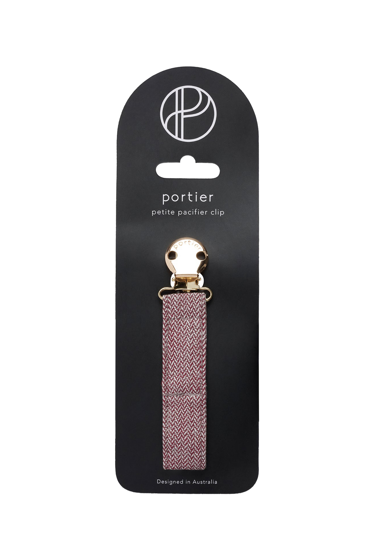 Petite Pacifier Clip - Maroon