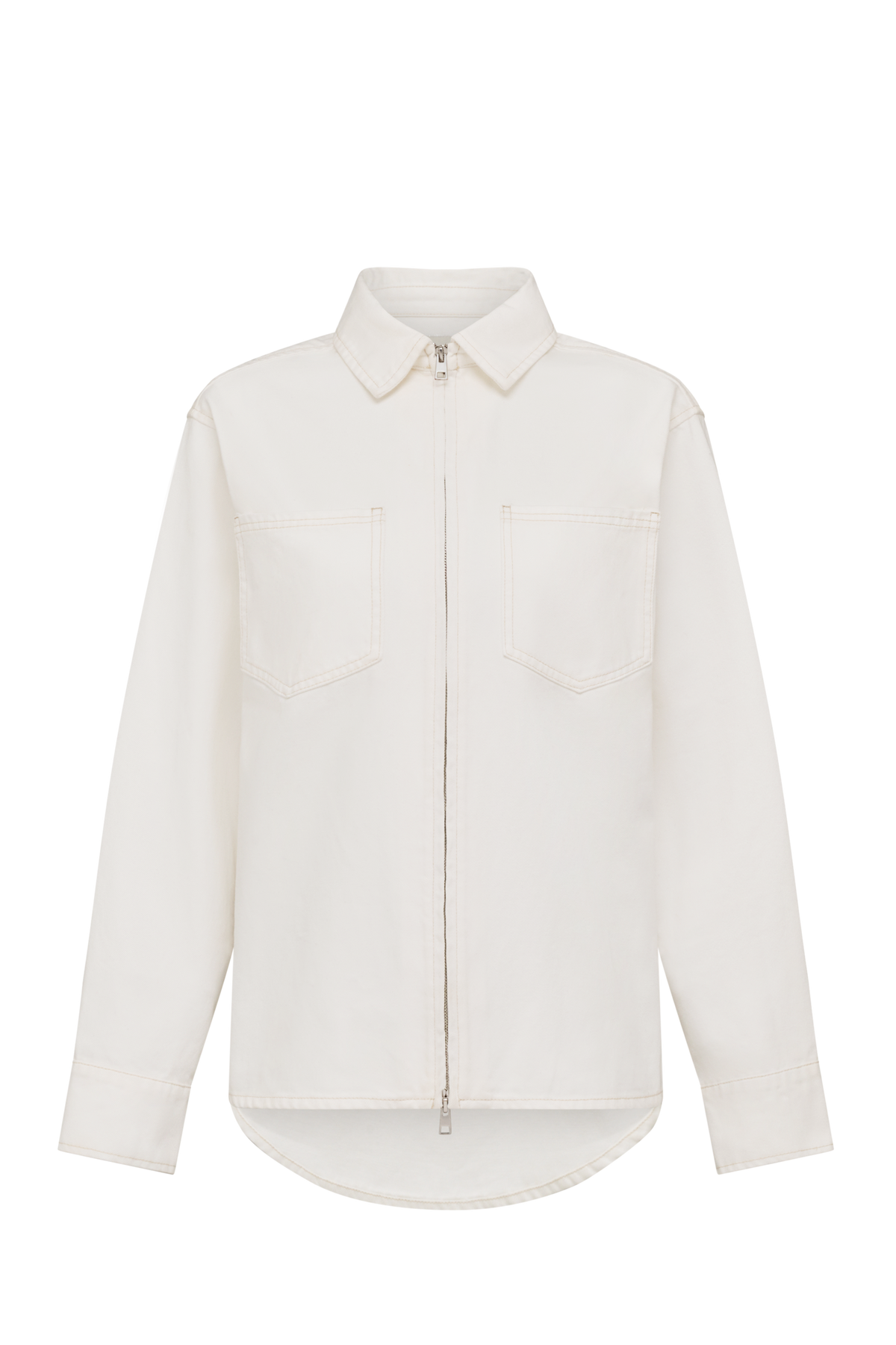 Xander Denim Shirt - White