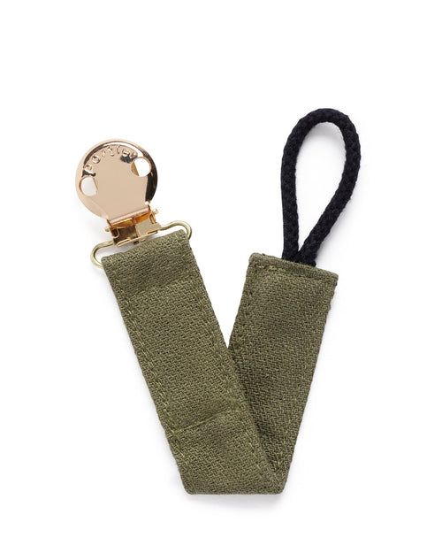 Petite Pacifier Clip - Olive