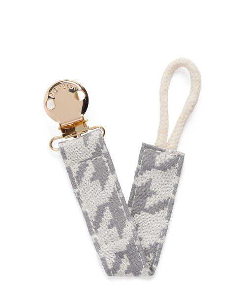 Petite Pacifier Clip - Houndstooth Marle